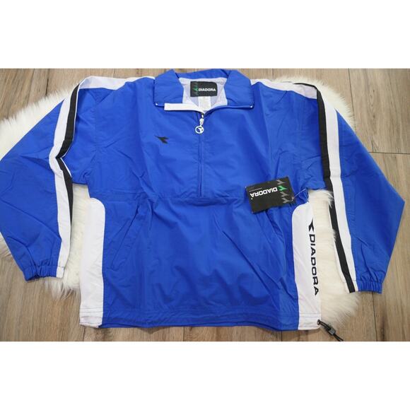 NEW OLD STOCK - DIADORA Canova Soccer Men's Small Nylon Jacket